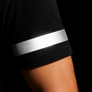 Camiseta Manga Curta Algodão com faixa Refletivo